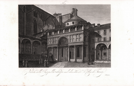 Veduta della Cappella Pazzi nel Chiostro di S. Croce di …