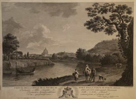 Veduta della Chiesa di S. Pietro di Roma dalla parte …
