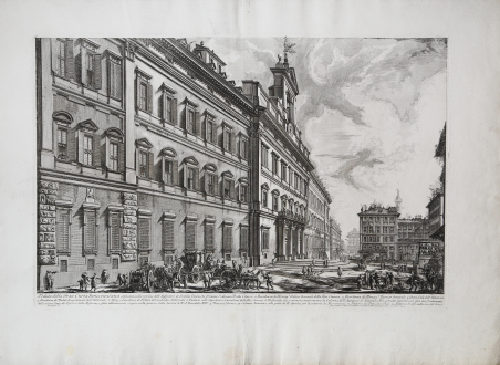 Veduta della Gran Curia Innocenziana edificata sulle rovine dell'Anfiteatro di …