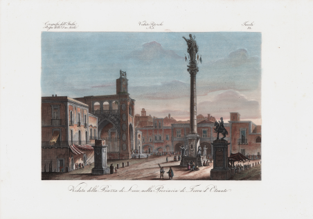 Veduta della Piazza di Lecce nella Provincia di Terra d'Otranto