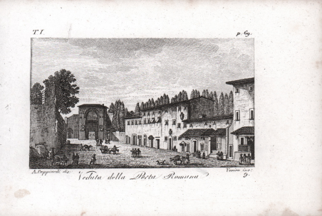 Veduta della Porta Romana