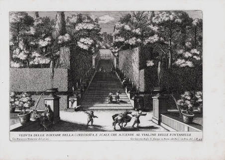 Veduta delle Fontane della Cordonata, e Scale, che ascende al …