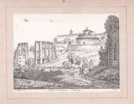 Veduta di S. Agnese, e S. Costanza