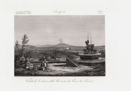 Veduta di S. Leucio nella Provincia di Terra di Lavoro
