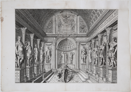 Veduta di una stanza della curia romana
