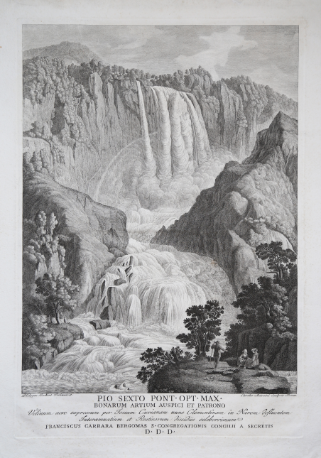 Velinum aere expressum per Fossam Curianam nunc Clementinam in Narem …