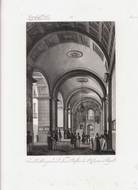 Vestibolo Principale del Nuovo Edifizio di S. Giacomo in Napoli