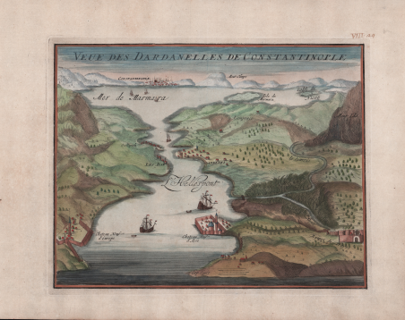 Veue des Dardanelles de Constantinople