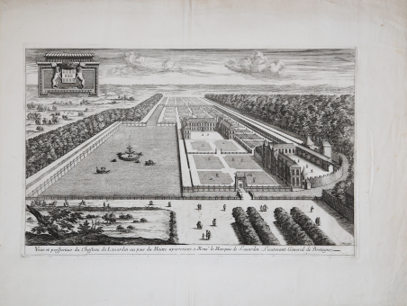 Veue et perspective du Chasteau de Lavardin au pais du …