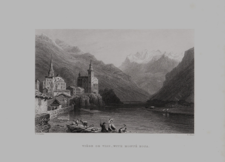 Viege or Visp - With Monte Rosa