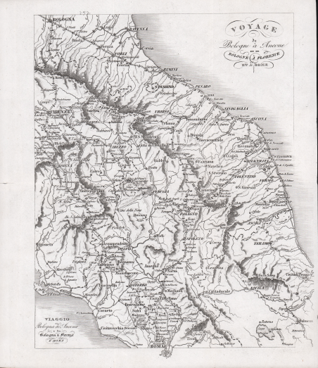 Voyage de Bologne à Ancone et de Bologne a Florence