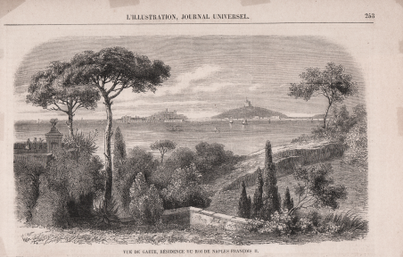 Vue de Gaete, Residence du Roi de Naples Francois II