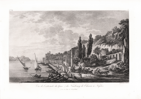 Vue de l’extrémité du Quai & du Faubourg de Chiaia …