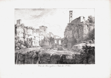 Vue de Ronciglione Etats du St. Pere