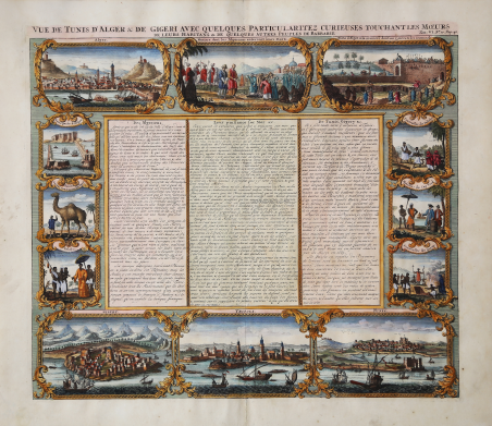 Vue de Tunis d'Alger & de Gigeri avec quel ques …