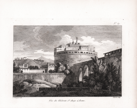 Vue du Chateau St. Ange à Rome