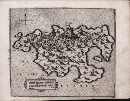 Zante Insula posta nel mare Mediterraneo…locho delli Ill.mi Venetiani…