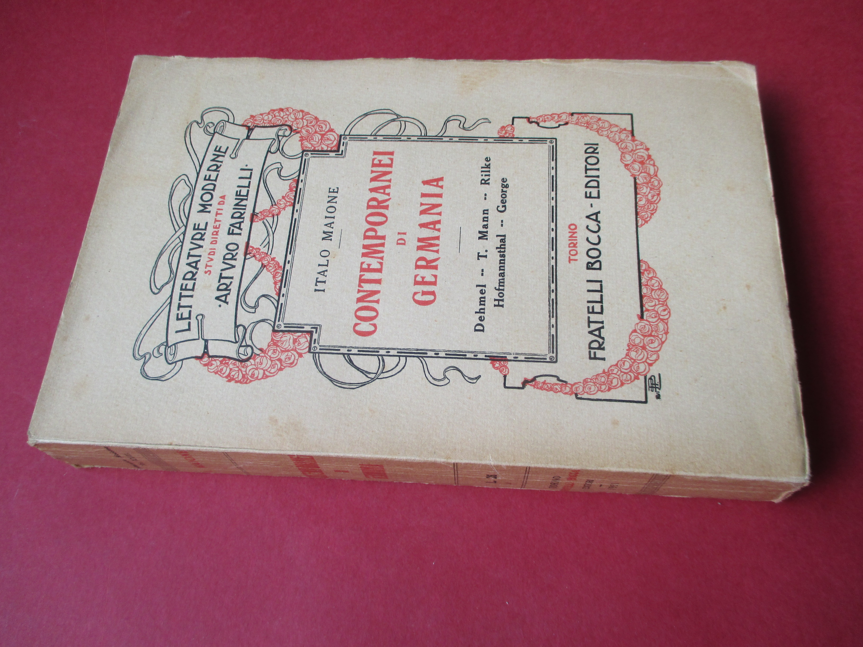 Contemporanei di Germania. Dehmel – T. Mann – Rilke – …