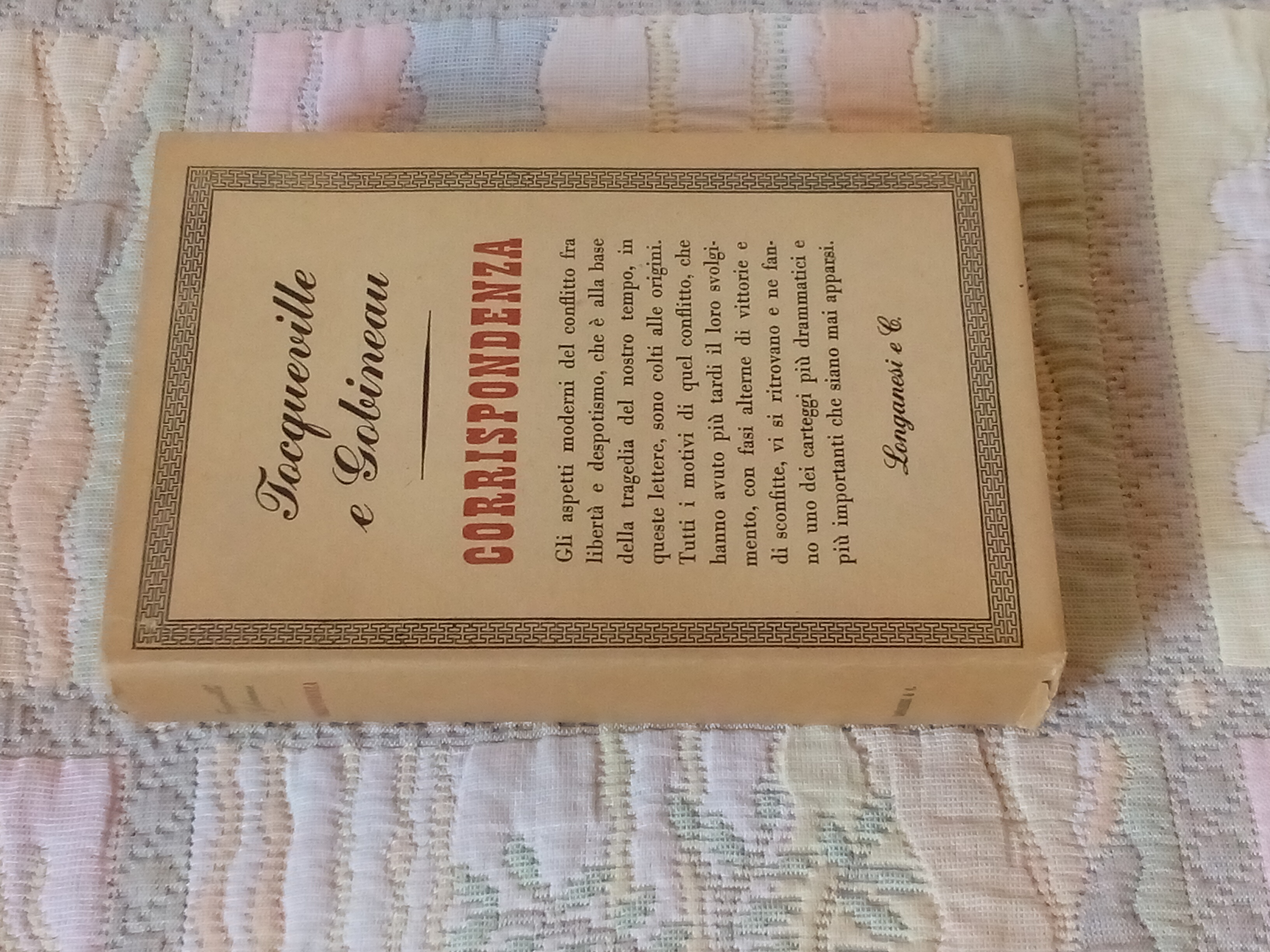 Corrispondenza fra Alexis de Tocqueville e Arthur de Gobineau ( …