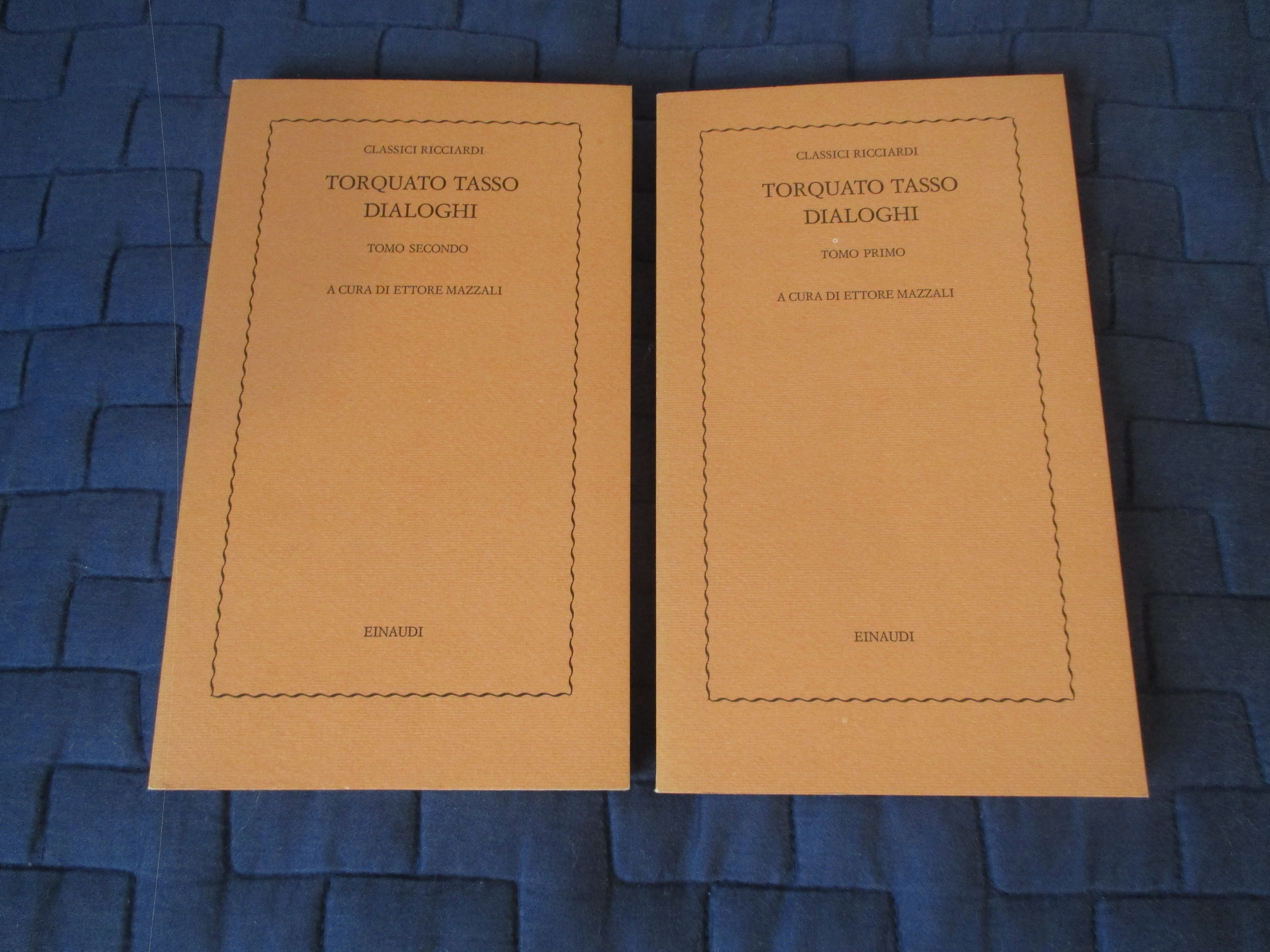 Dialoghi. Tomo primo / secondo. A cura di Ettore Mazzali.