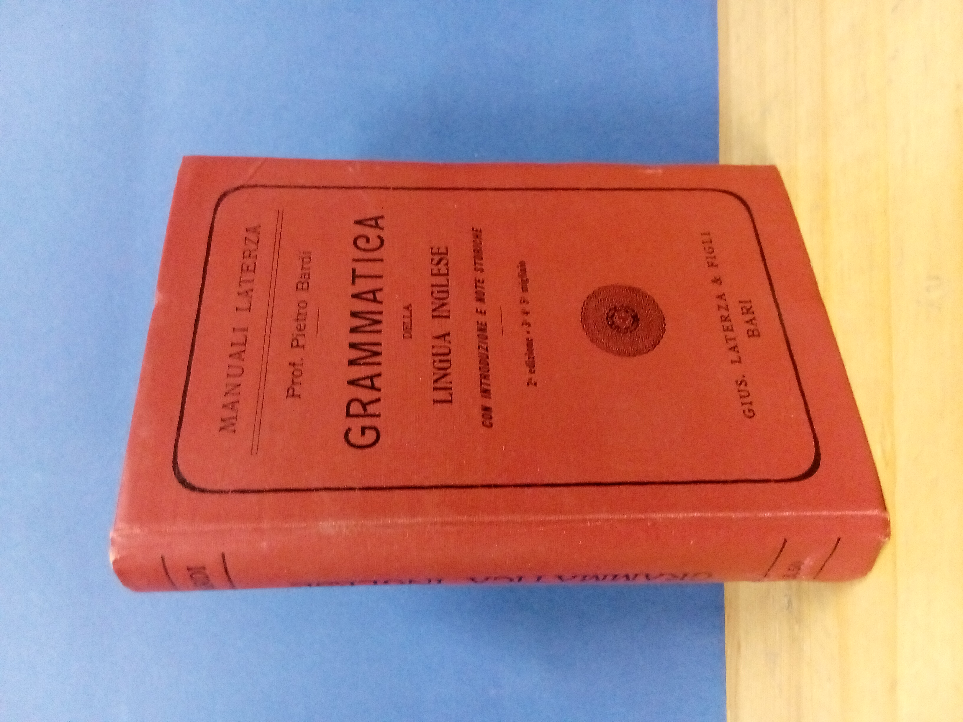 Grammatica della lingua inglese. Con introduzione e note storiche.