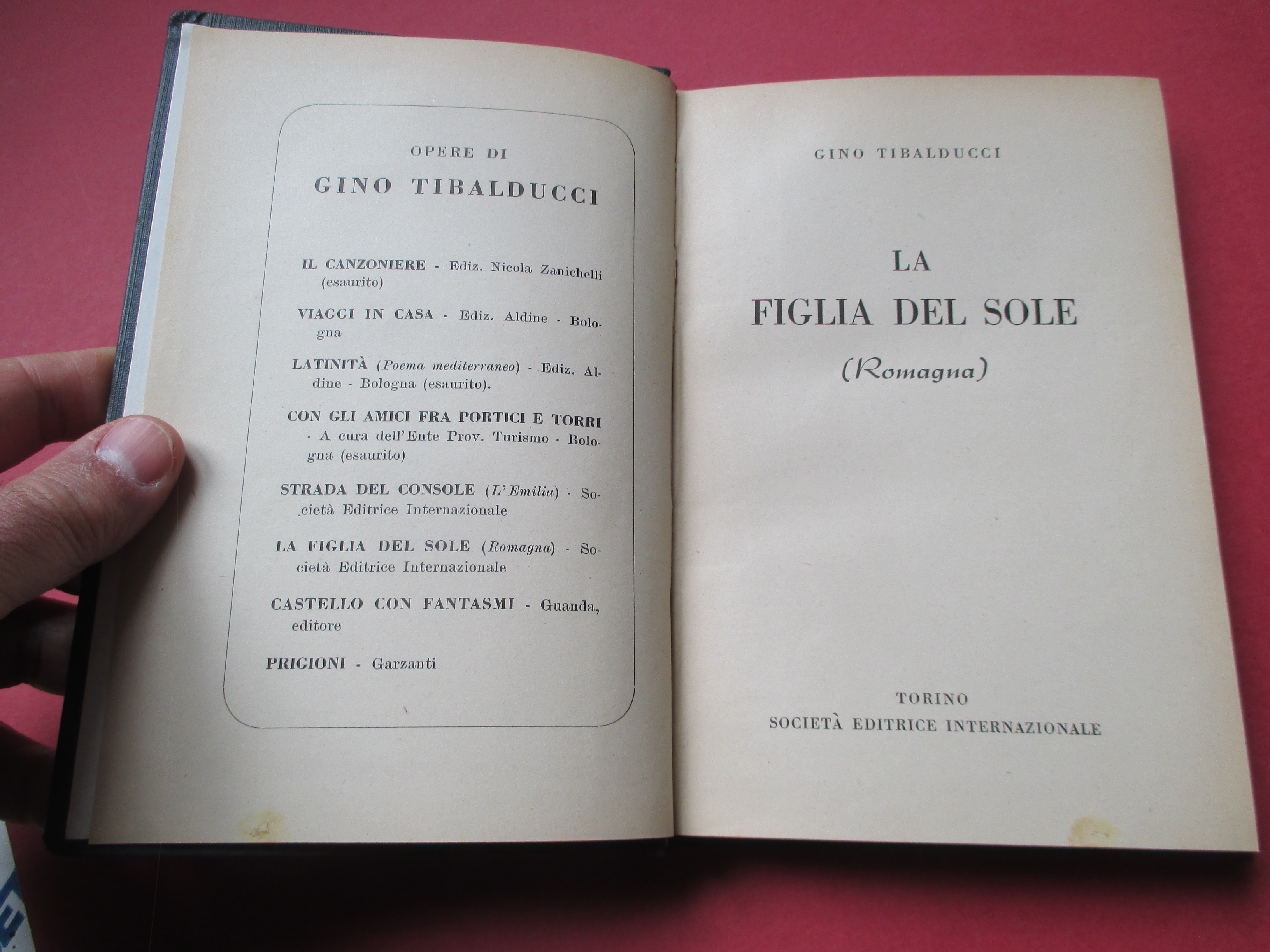 La figlia del sole ( Romagna ).