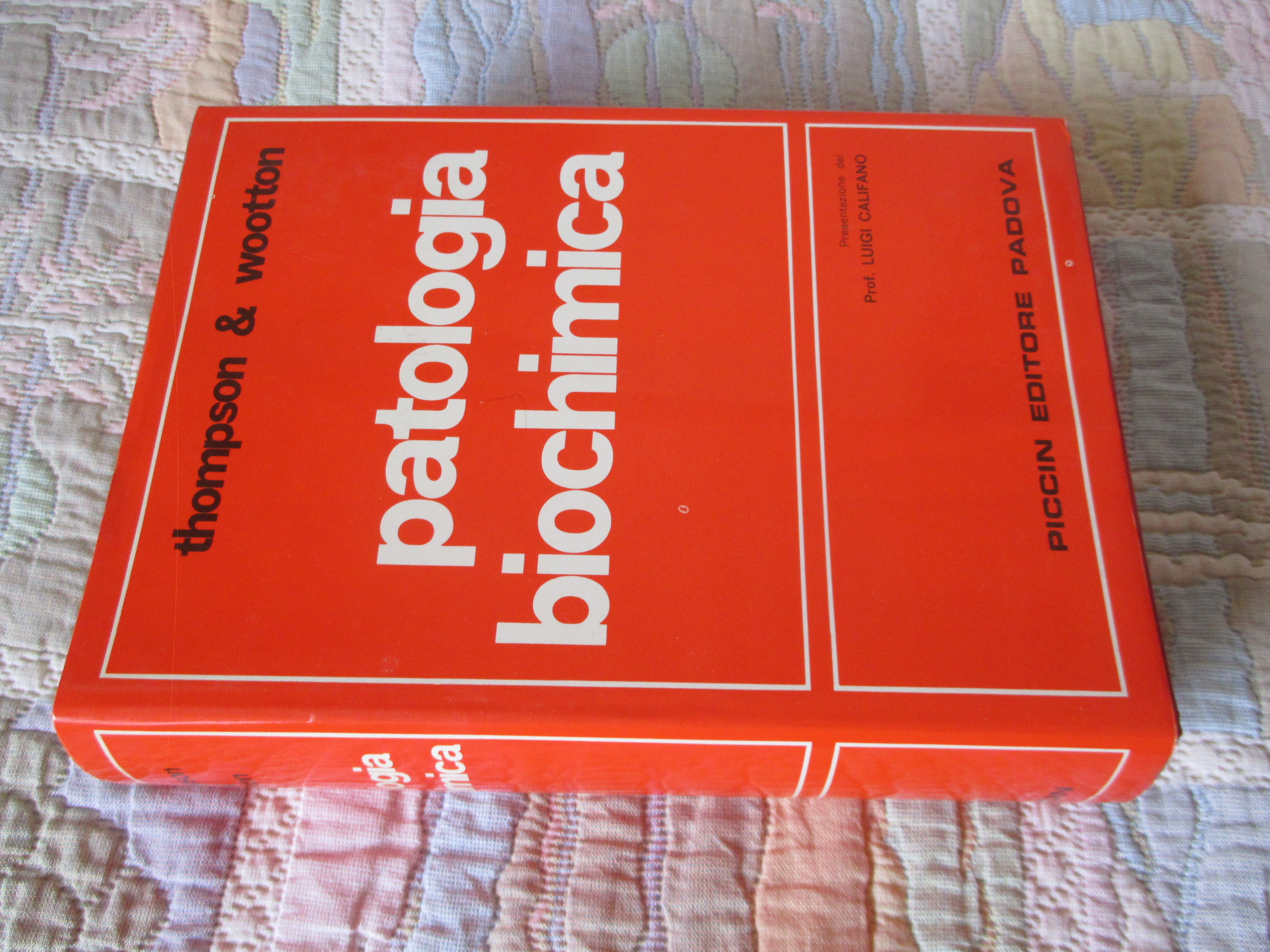 Patologia biochimica.