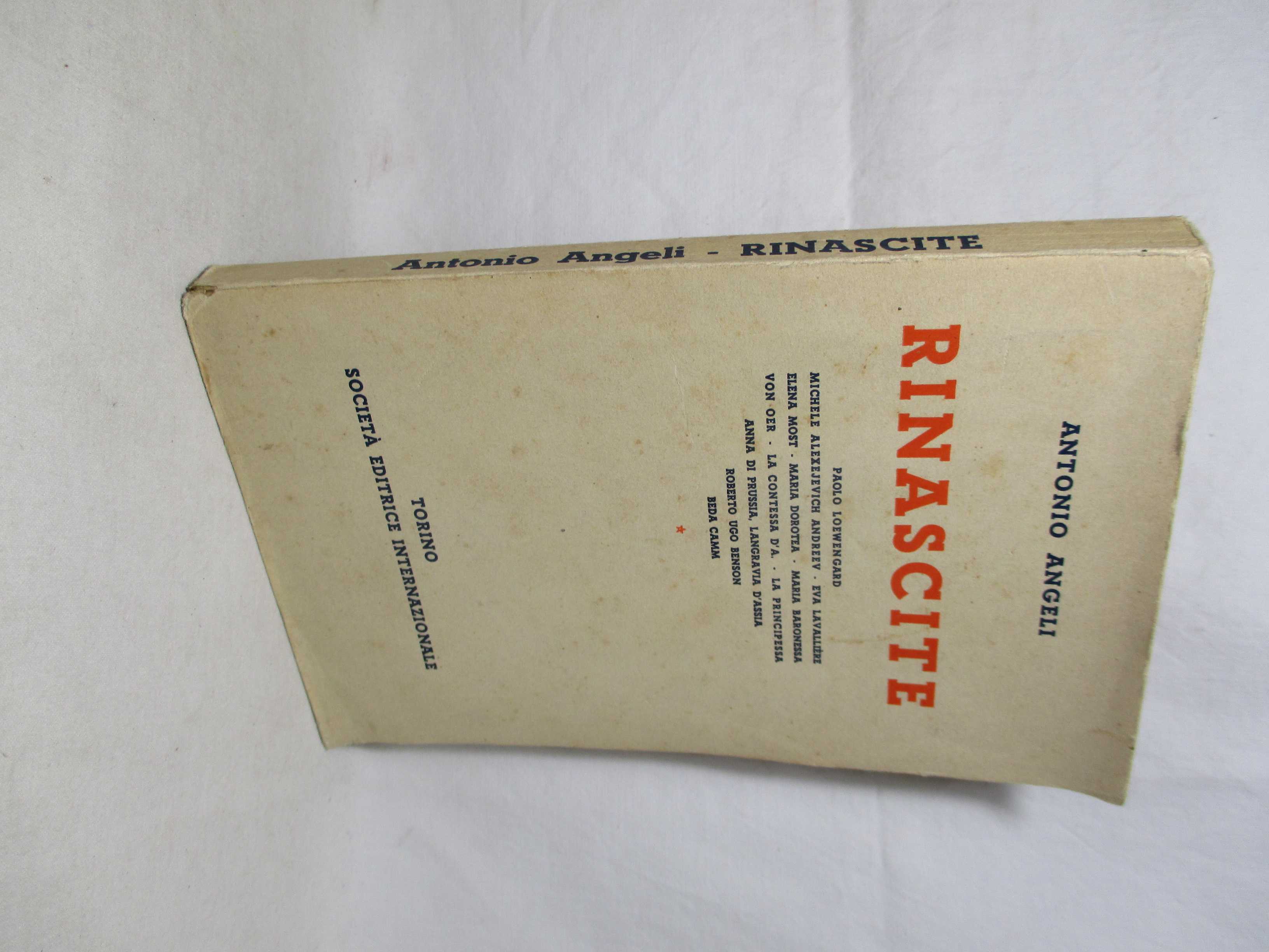 Rinascite. Paolo Loewengard – Michele Alexejevich Andreev – Eva Lavalliere …