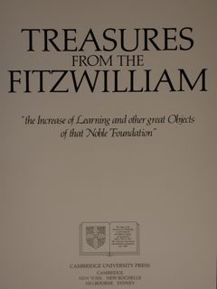 TREASURES FROM THE FITZWILLIAM. 'the Increase of Learning and other …