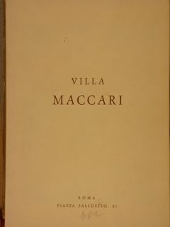 VILLA MACCARI.