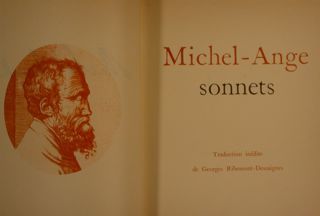 MICHEL-ANGE SONNETS.