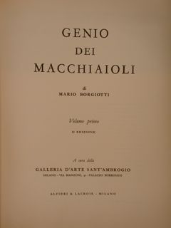 GENIO DEI MACCHIAIOLI.