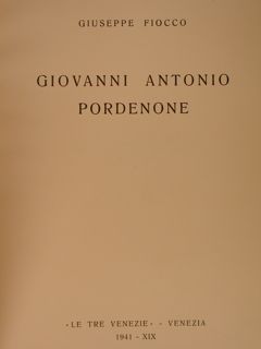 GIOVANNI ANTONIO PORDENONE.