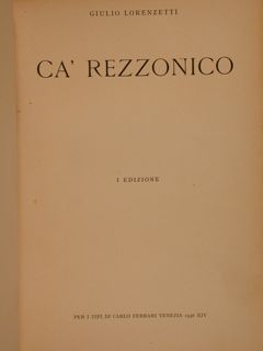 CA' REZZONICO.