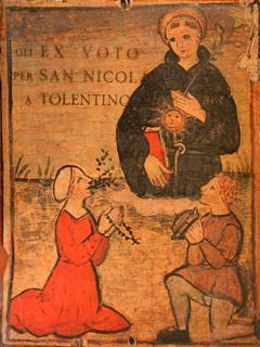 GLI EX VOTO PER SAN NICOLA A TOLENTINO.