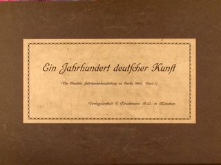 AUSSTELLUNG DEUTSCHER KUNST 1775-1875.