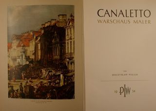 CANALETTO WARSCHAUS MALER.