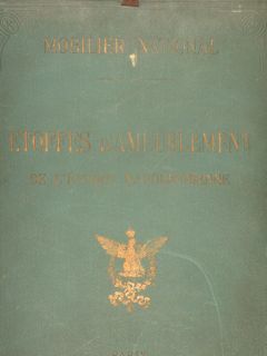 ETOFFES D'AMEUBLEMENT DE L'ÉPOQUE NAPOLEONIENNE.