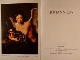 JOHANN LISS. Ausstellung im Rathaus, 2. August bis 2. November …