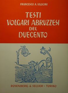 TESTI VOLGARI ABRUZZESI DEL DUECENTO.