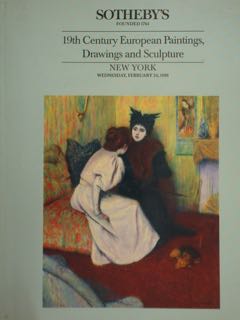 19th Century European Paintings, Drawings and Sculpture. New York, February …