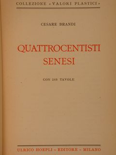 QUATTROCENTISTI SENESI.