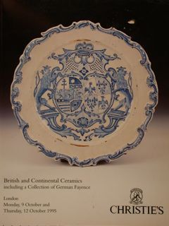 BRITISH AND CONTINENTAL CERAMICS INCLUDING A COLLECTION OF GERMANY FAYENCE. …