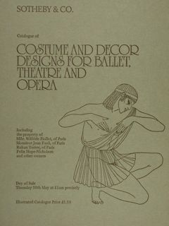 CATALOGUE OF COSTUME AND DECOR DESIGNS FOR BALLET, THEATRE AND …
