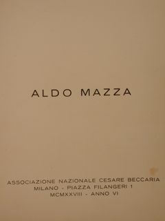 ALDO MAZZA.