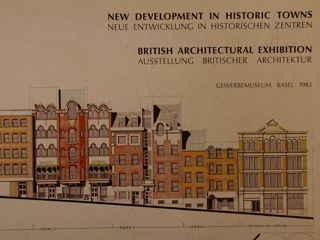 NEW DEVELOPMENT IN HISTORIC TOWNS. BRITISH ARCHITECTURAL EXIBITION.