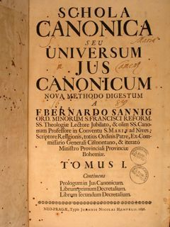 SCHOLA CANONICA SEU UNIVERSUM JUS CANONICUM Nova Methodo Digestum. Tomus …