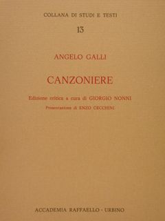 CANZONIERE. Edizione critica a cura di Giorgio Nonni. Presentazione Enzo …