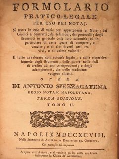 FORMOLARIO PRATICO-LEGALE PER USO DEI NOTAJ. Si tratta in esso …