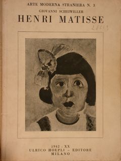 Arte Moderna Italiana N. 3. HENRI MATISSE.